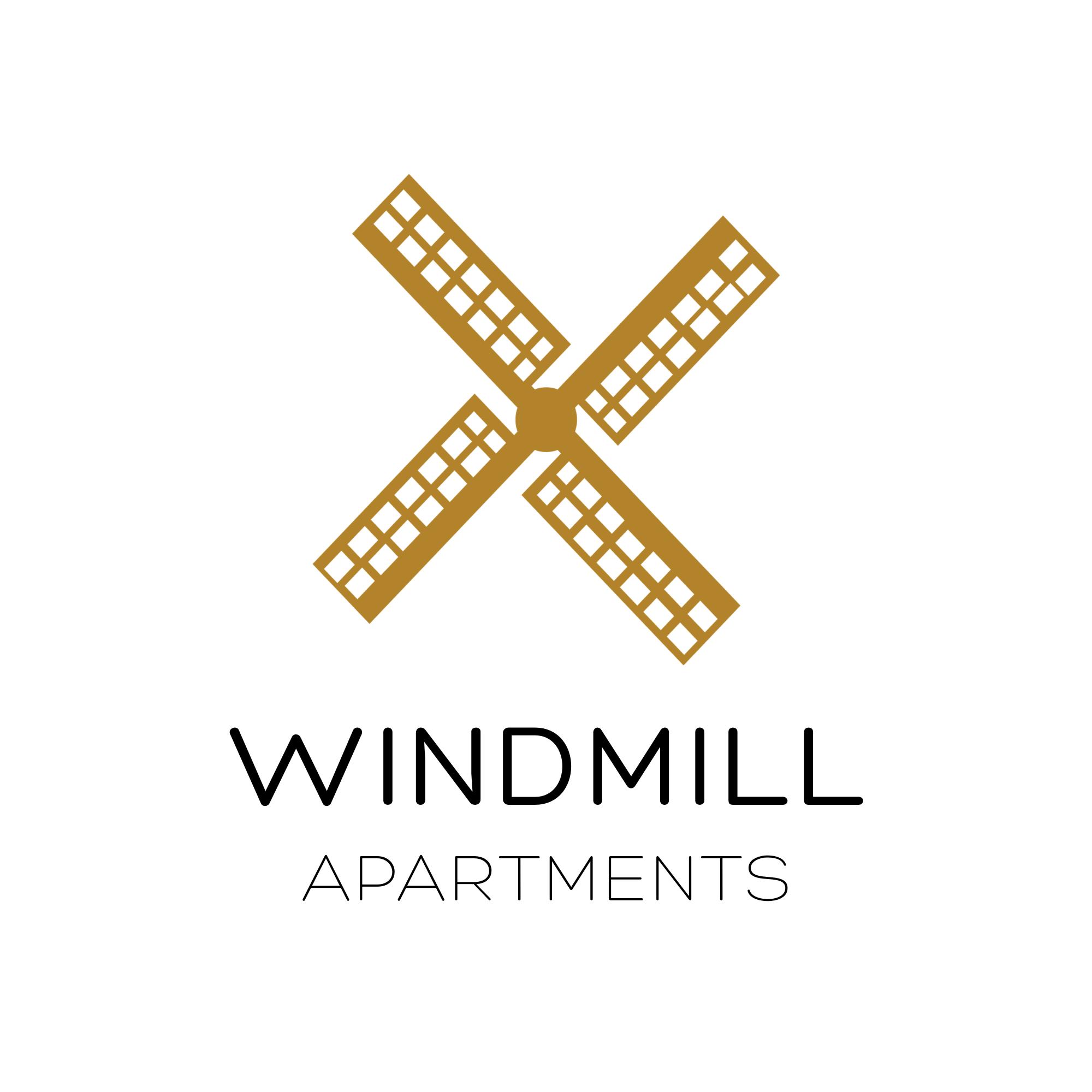 A logo for Windmill Apartments is displayed.